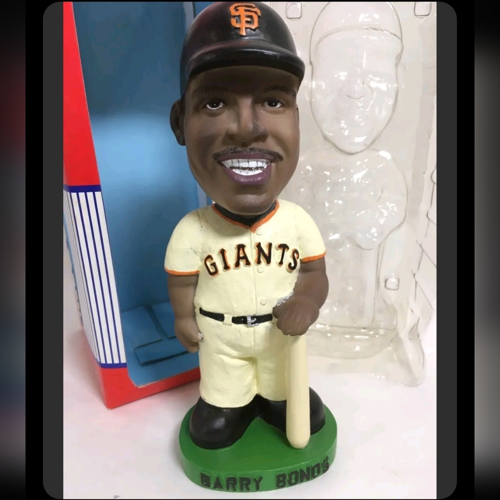 Barry Bonds Dobble Bobblehead Hand Painted SF‎ Giants Collectible